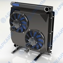 Маслоохладитель МО5КВ/94 150-180 л/мин 12/24В, со скрытым предохранительным клапаном на сброс давления свыше 6 бар, Высокий теплосъём Маслоохладитель МО5КВ/94 150-180 л/мин 12/24В, со скрытым предохранительным клапаном на сброс давления свыше 6 бар, Высокий теплосъём