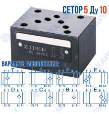 Обратный клапан Z1DS10 CETOP 5 / Ду 10 мм