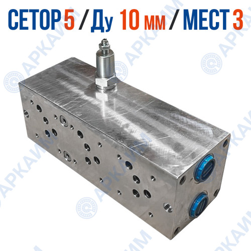 Плита FMBNG10PV3ZR на 3 модуля CETOP 5 / Ду 10 мм с предохранительным клапаном