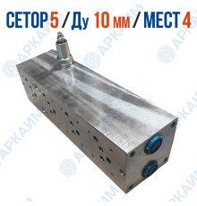 Плита монтажная FMBNG10PV4ZR на 4 модуля CETOP 5 / Ду 10 мм с предохранительным клапаном