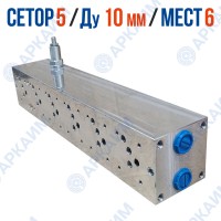 Плита монтажная FMBNG10PV6ZR на 6 модулей CETOP 5 / Ду 10 мм с предохранительным клапаном