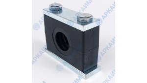 Зажим G1 для трубок и шлангов ⌀ 40 мм усиленный одинарный, колодки нейлоновые