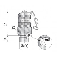  Точка контроля давления BSP 3/8" - M16x2