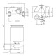 Напорный фильтр HPM422F25XNR1, аналог OMT 1 BSP, 25 мкм, с предохранительным клапаном 6 bar (Китай) 