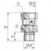 Адаптер для манометра 1/4" гайка/штуцер