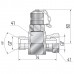  Точка контроля давления BSP 1" гайка/штуцер - M16x2 (тройник)