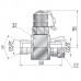  Точка контроля давления BSP 3/8" гайка/штуцер - M16x2 (тройник)