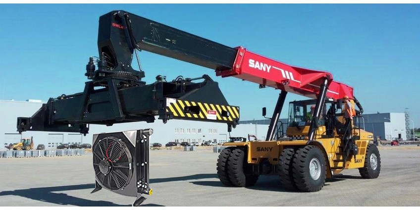 Подбор охладителя гидросистемы Ричстакера. Что устанавливают на перегружатели контейнеров SANY, KALMAR, LIEBHERR, XCMG, ZPMC  Подбор охладителя гидросистемы Ричстакера. Что устанавливают на перегружатели контейнеров SANY, KALMAR, LIEBHERR, XCMG, ZPMC