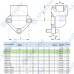 Угловой фланец OMT RPA1-038-M, 30*30, 3/8BSP, M6*20, OMT (Италия)