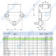 Угловой фланец OMT RPA1-038-M, 30*30, 3/8BSP, M6*20, OMT (Италия)
