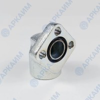 Угловой фланец OMT RPA2-012-M, 40*40, 1/2BSP, М8*25, OMT (Италия)