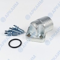 Угловой фланец OMT RPA2-012-M, 40*40, 1/2BSP, М8*25, OMT (Италия)