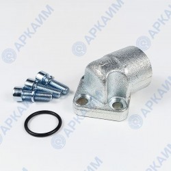 Угловой фланец OMT RPA2-012-M, 40*40, 1/2BSP, М8*25, OMT (Италия)