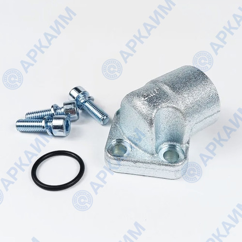 Угловой фланец OMT RPA2-012-M, 40*40, 1/2BSP, М8*25, OMT (Италия)