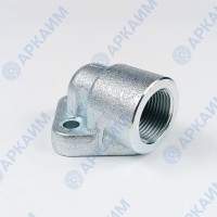 Угловой фланец RPA3-034-M, 51*51, 3/4BSP, М10*30, OMT (Италия)