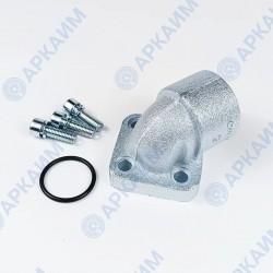 Угловой фланец RPA35-114М10-M, 62*62, 1 1/4BSP, М10*30, OMT (Италия)