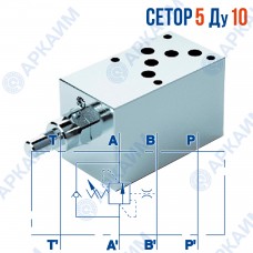Тормозной клапан модульный односторонний VBCD SE NG10 CETOP 5 / Ду 10 мм