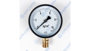 Манометр PG-EC-02, от 0 до 10 кгс/см², ⌀ 100мм, BSP1/2", общетехнический, радиальный