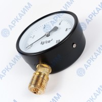 Манометр PG-EC-02, от 0 до 10 кгс/см², ⌀ 100мм, М20*1,5, общетехнический, радиальный