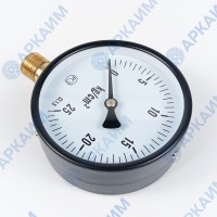 Манометр PG-EC-02, от 0 до 25 кгс/см², ⌀ 100мм, М20*1,5, общетехнический, радиальный
