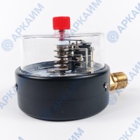 Манометр электроконтактный PG-EC-02, от 0 до 1 МПа, ⌀ 100мм, М20*1,5, радиальный