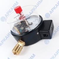 Манометр электроконтактный PG-EC-02, от 0 до 2,5 МПа, ⌀ 100мм, М20*1,5, радиальный