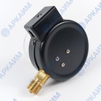 Манометр электроконтактный PG-EC-02, от 0 до 1 МПа, ⌀ 100мм, М20*1,5, радиальный