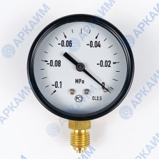 Вакуумметр общепромышленный ТВ310Р от -0,1 до 0 МПа, ⌀ 63мм, 1/4'', радиальный Вакуумметр общепромышленный ТВ310Р от -0,1 до 0 МПа, ⌀ 63мм, 1/4'', радиальный