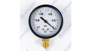 Вакуумметр общепромышленный ТВ310Р от -0,1 до 0 МПа, ⌀ 63мм, 1/4'', радиальный Вакуумметр общепромышленный ТВ310Р от -0,1 до 0 МПа, ⌀ 63мм, 1/4'', радиальный