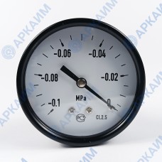 Вакуумметр общепромышленный ТВ310Р от -0,1 до 0 МПа, ⌀ 63мм, 1/4'', осевой Вакуумметр общепромышленный ТВ310Р от -0,1 до 0 МПа, ⌀ 63мм, 1/4'', осевой