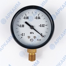 Вакуумметр общепромышленный ТВ310Р от -0,1 до 0 МПа, ⌀ 63мм, М12*1,5, радиальный Вакуумметр общепромышленный ТВ310Р от -0,1 до 0 МПа, ⌀ 63мм, М12*1,5, радиальный