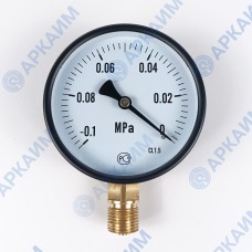Вакуумметр общепромышленный ТВ510Р от -0,1 до 0 МПа, ⌀ 100мм, 1/2'', радиальный Вакуумметр общепромышленный ТВ510Р от -0,1 до 0 МПа, ⌀ 100мм, 1/2'', радиальный