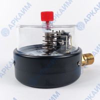 Вакуумметр электроконтактный PG-EC-02, от -0,1 до 0 МПа, ⌀ 100мм, М20*1,5 с реле