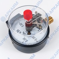 Вакуумметр электроконтактный PG-EC-02, от -0,1 до 0 МПа, ⌀ 100мм, М20*1,5 с реле