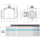 Кран шаровый трехходовой VH3V-G1/2-L HFD резьба G1/2" до 500 бар тип L