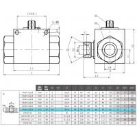 Кран шаровый трехходовой VH3V-G3/4-L HFD резьба G3/4" до 315 бар тип L Кран шаровый трехходовой VH3V-G3/4-L HFD резьба G3/4" до 315 бар тип L