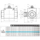 Кран шаровый трехходовой VH3V-G3/4-T HFD резьба G3/4" до 315 бар тип T