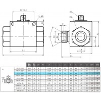 Кран шаровый трехходовой VH3V-G3/8-T HFD резьба G3/8" до 500 бар тип T