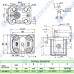 Гидромотор Vivoil X2M4701EВВE (XV-2M/11) 10,8 см3, BSP1/2 ⇄ BSP1/2 реверсивный до 260 бар, 2 гр, 1:8