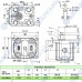 Гидромотор Vivoil X2M4101EBBE (XV-2M/04) 4,2 см3, BSP1/2 ⇄ BSP1/2 реверсивный до 260 бар, 2 гр, 1:8