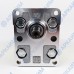 Мотор гидравлический Vivoil X2M4301ABBF (XV-2M/06) 6 см3, BSP1/2 ⇄ BSP1/2 реверсивный до 260 бар, 2 гр, вал Ø15, еврофланец Ø36,5
