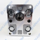 Мотор гидравлический Vivoil X2M4301ABBF (XV-2M/06) 6 см3, BSP1/2 ⇄ BSP1/2 реверсивный до 260 бар, 2 гр, вал Ø15, еврофланец Ø36,5