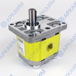 Мотор гидравлический Vivoil X2M4301ABBF (XV-2M/06) 6 см3, BSP1/2 ⇄ BSP1/2 реверсивный до 260 бар, 2 гр, вал Ø15, еврофланец Ø36,5