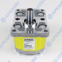 Мотор гидравлический Vivoil X2M4301ABBF (XV-2M/06) 6 см3, BSP1/2 ⇄ BSP1/2 реверсивный до 260 бар, 2 гр, вал Ø15, еврофланец Ø36,5