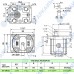 Гидромотор Vivoil X2M5501ECCE (XV-2M/22) 22,8 см3, BSP3/4 ⇄ BSP3/4 реверсивный до 200 бар, 2 гр, 1:8