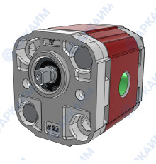 Гидравлический насос Vivoil X0P0121BBBA (XV-0P/0.17) 0 гр, 0.16 см3, до 1.3 л/мин, ¼ bsp, левое вращение