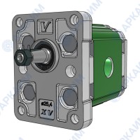 Гидравлический насос Vivoil X1P1601FBBA (XV-1P/0.9) 1 гр, 0.91 см3, до 5.4 л/мин, 3/8" BSPP, левое вращение