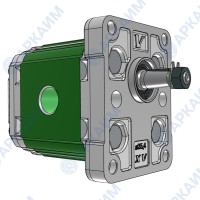 Гидравлический насос Vivoil X1P1602FBBA (XV-1P/0.9) 1 гр, 0.91 см3, до 5.4 л/мин, 3/8" BSPP, правое вращение