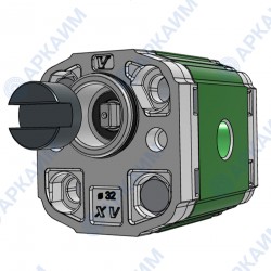 Гидронасос Vivoil X1P1631DBBA (XV-1P/0.9) 1 гр, 0.91 см3, до 5.4 л/мин, 3/8" BSPP, левое вращение