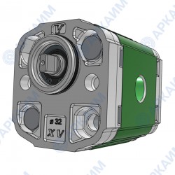 Гидронасос Vivoil X1P2151DBBA (XV-1P/2,6) 1 гр, 2,6 см3, до 15,6 л/мин, 3/8" BSPP, левое вращение